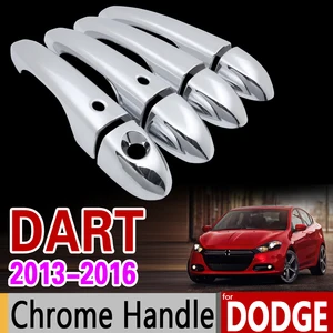 Для Dodge Dart 2013-2016 роскошные хромированные дверные ручки для Dodge Dart 2014 2015 чехлы автомобильные аксессуары автомобильные наклейки