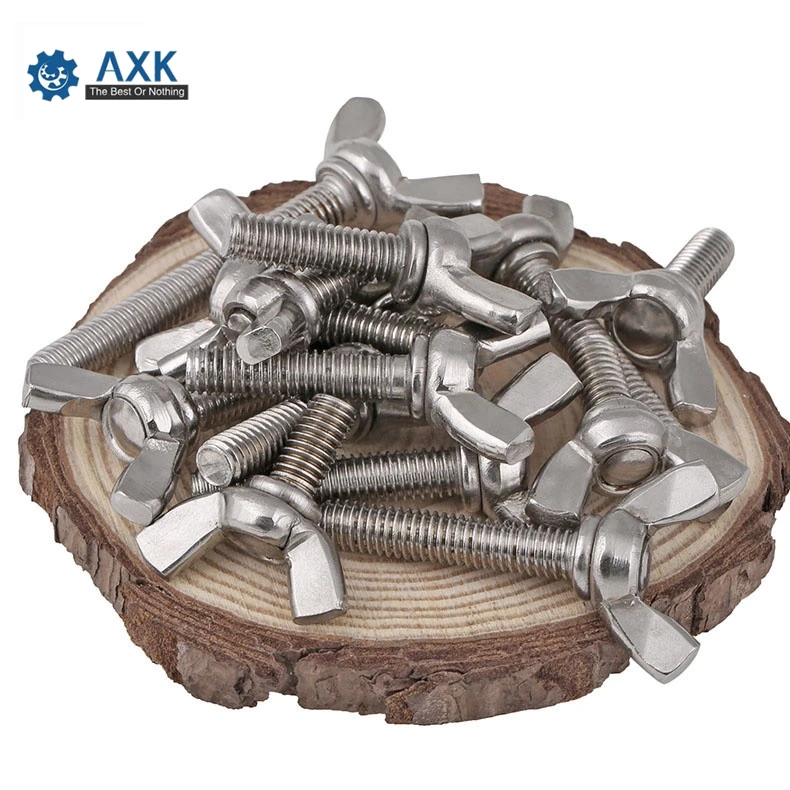 

10Pcs DIN316 M3 M4 M5 M6 304 Stainless Steel Butterfly Bolt Wing Bolt Thumb Wing Screw Claw Hand Tighten Screws