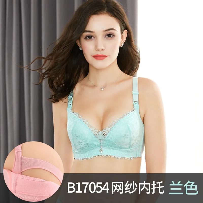 2018 plus size cup B-F Nursing bra cotton breast feeding 0.3cm thin bras for nursing Wire free Bra pregnant women B17054 | Мать и ребенок