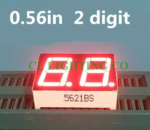 Большая распродажа! 20 шт. 1 / 2 3 4 бит 0 56 дюйма. Красный светодиодный дисплей