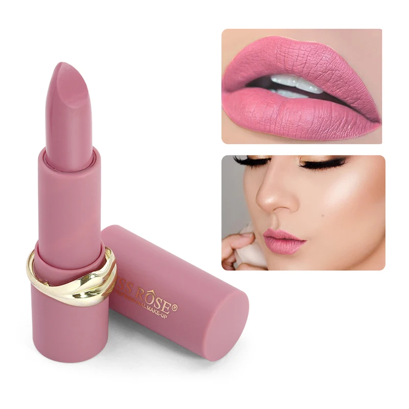 Новейшая матовая помада MISS ROSE для моделирования золотых губ макияж стойкая в