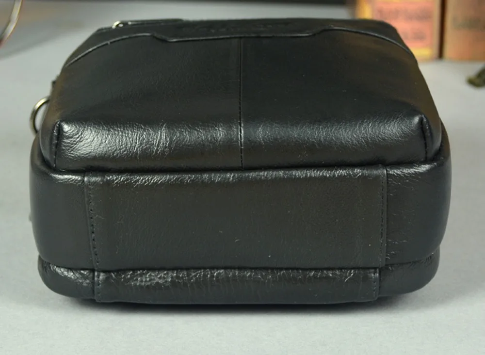 Для мужчин модные сумки пояса из натуральной кожи первый слои коровьей Crossbody