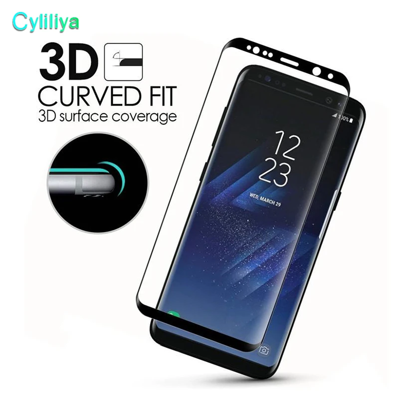 3D Изогнутые полное покрытие закаленное стекло протектор экрана телефона для samsung