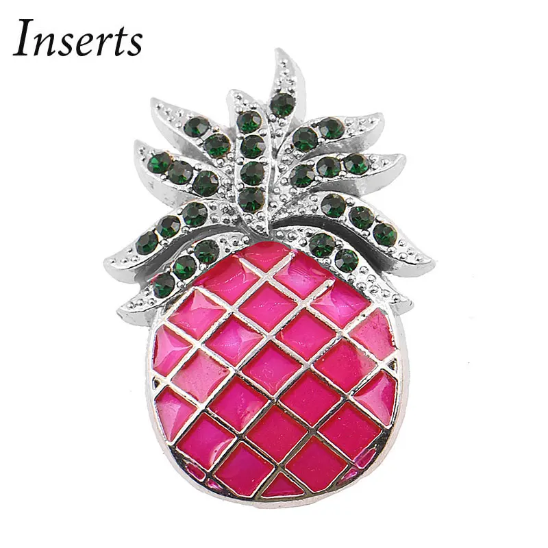 Милый ананас элегантные вставки магнитная брошка сплав горный хрусталь шарф