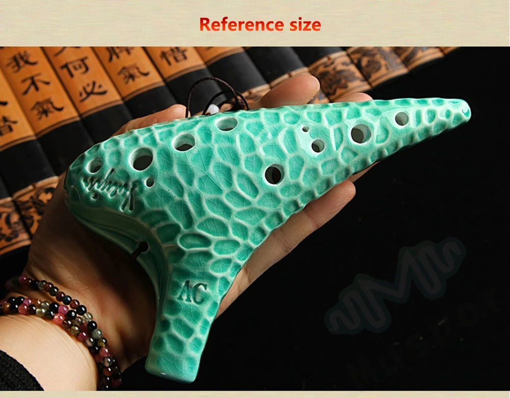 Керамическая Флейта Ocarina 12 отверстий альт с инструмент переменного тока|ocarina