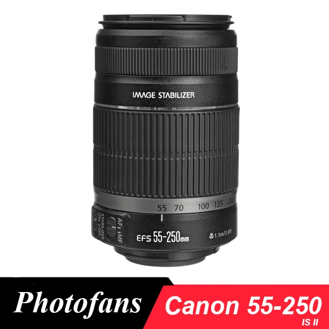 Объектив для камеры Canon 55 250 мм f/4 5 6 EF S IS II стабилизатор изображения 650D 700D 60D 7D Rebel T3i