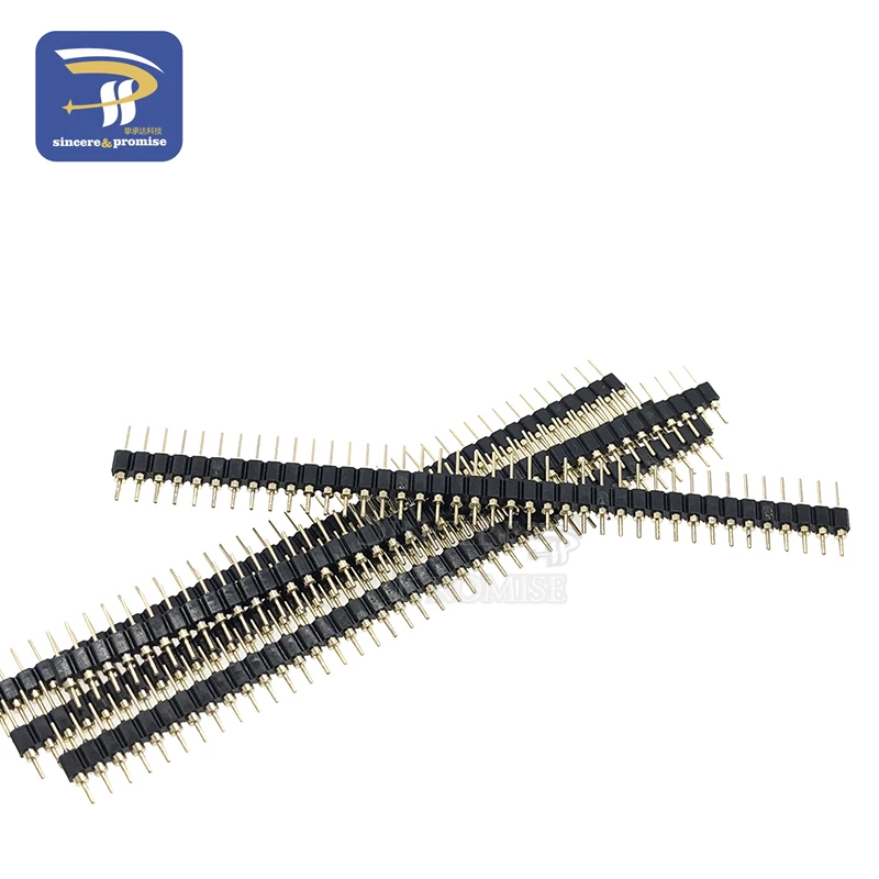 Штыревой разъем 40 P 1x40 Pin 2 54 мм Круглый гнездовой для DS18B20 кристаллы и печатная