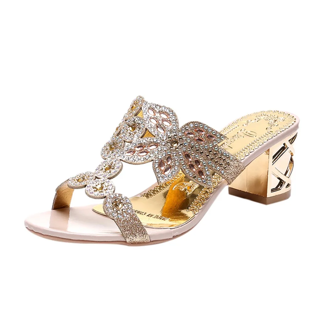 SAGACE/женские модные шлепанцы на высоком каблуке Повседневные уличные квадратном