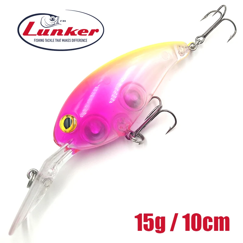 Lunker shad 15 г 10 см приманка блесна рыболовная воблер красный длинный купюр глубокий