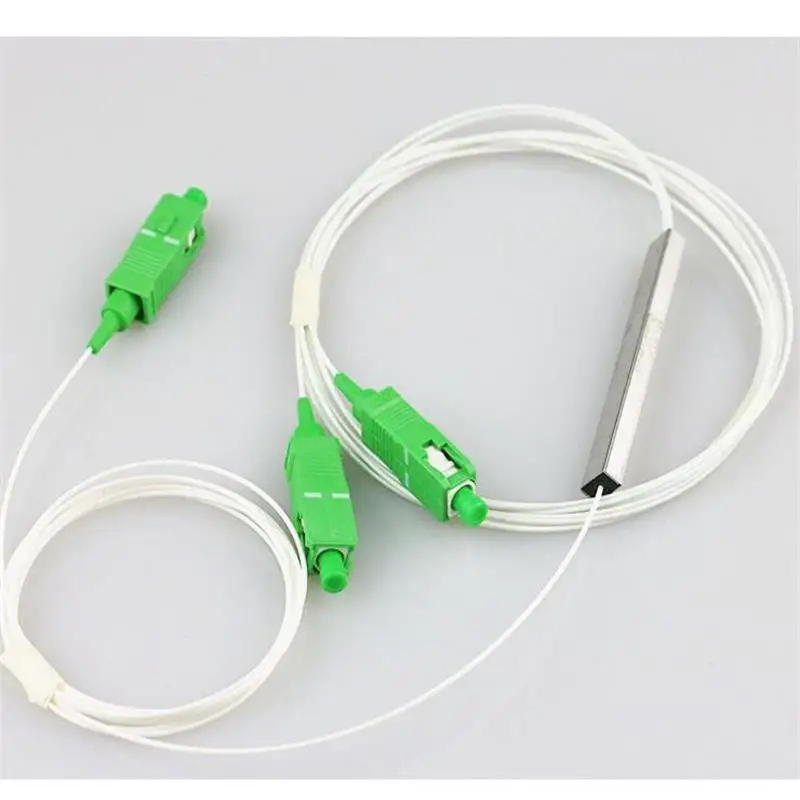 50 шт SC APC FTTH волоконно-оптический соединитель 1x2 одномодовая стальная труба plc |