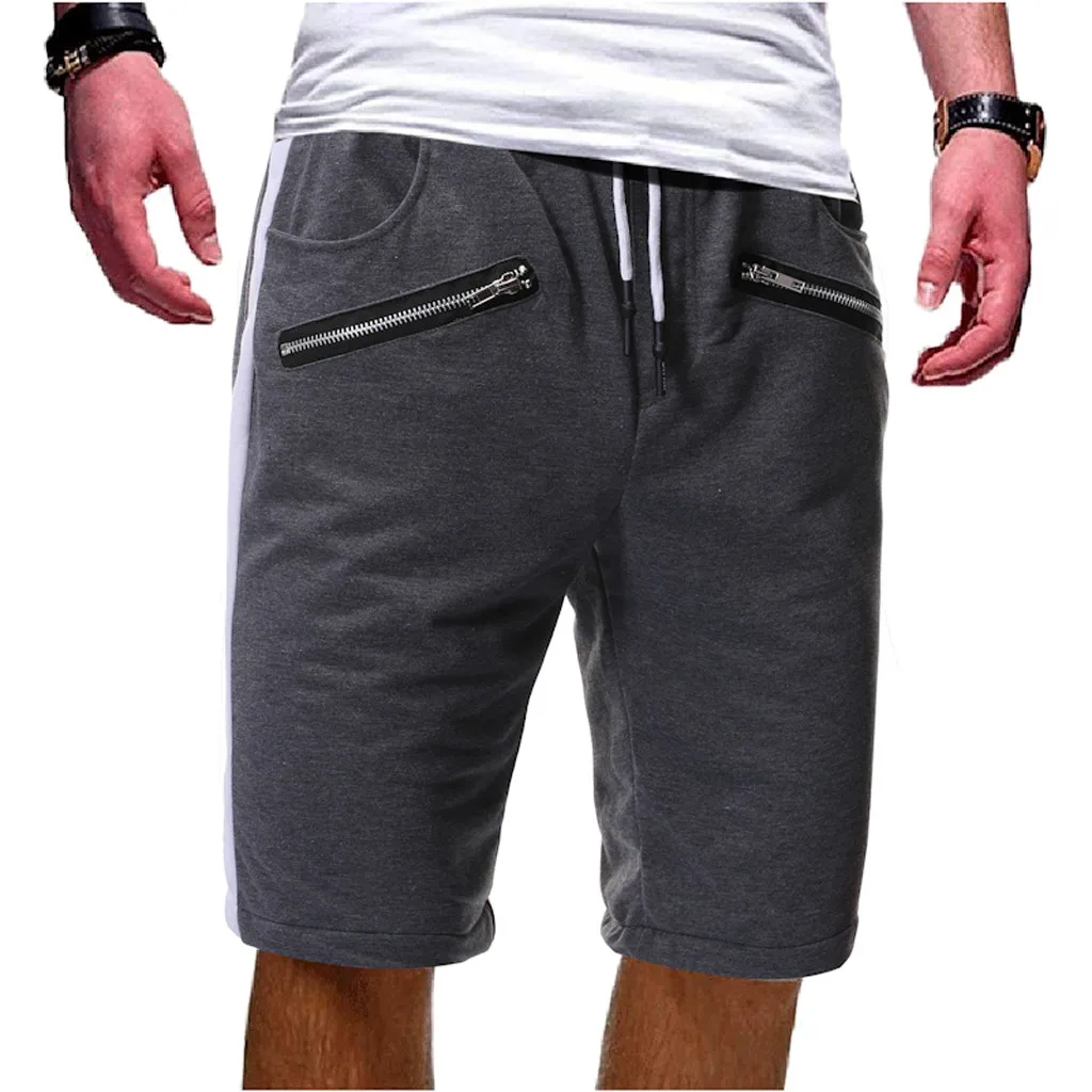 Fashsiualy бермуды masculina мужские на молнии карман стиль хлопок мульти-комбинезоны с карманами шорты модные брюки шорты мужские