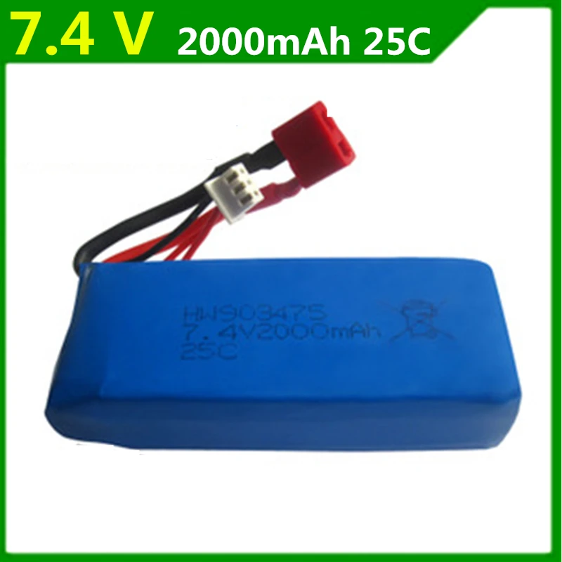 Квадрокоптер 7 4 В 2000 мА · ч Syma X8C X8W X8G большая емкость Lipo аккумулятор 903475 несколько
