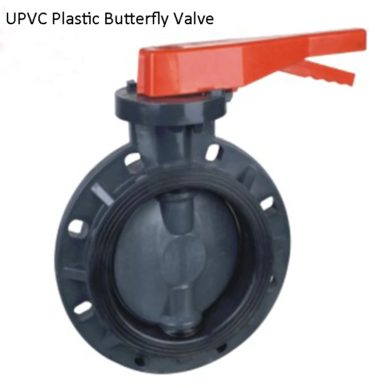 DN80 ПВХ РПП ПВДФ вафельный Тип Дроссельный клапан UPVC пластиковый для коррозионной