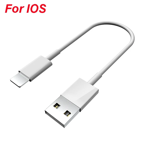 0,25 м USB кабель для передачи данных Быстрая зарядка Micro USB кабель usb type C кабель для iPhone X XR samsung Xiaomi Мобильный телефон и зарядное устройство - Цвет: Cable