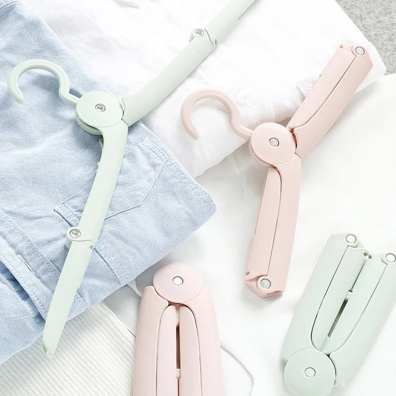 

1Pc Foldable Travel Hanger Mini Portable Multifunction Clothes Hanger Traveling Clothes Dryer Windproof Non-slip Cloth Hangers S