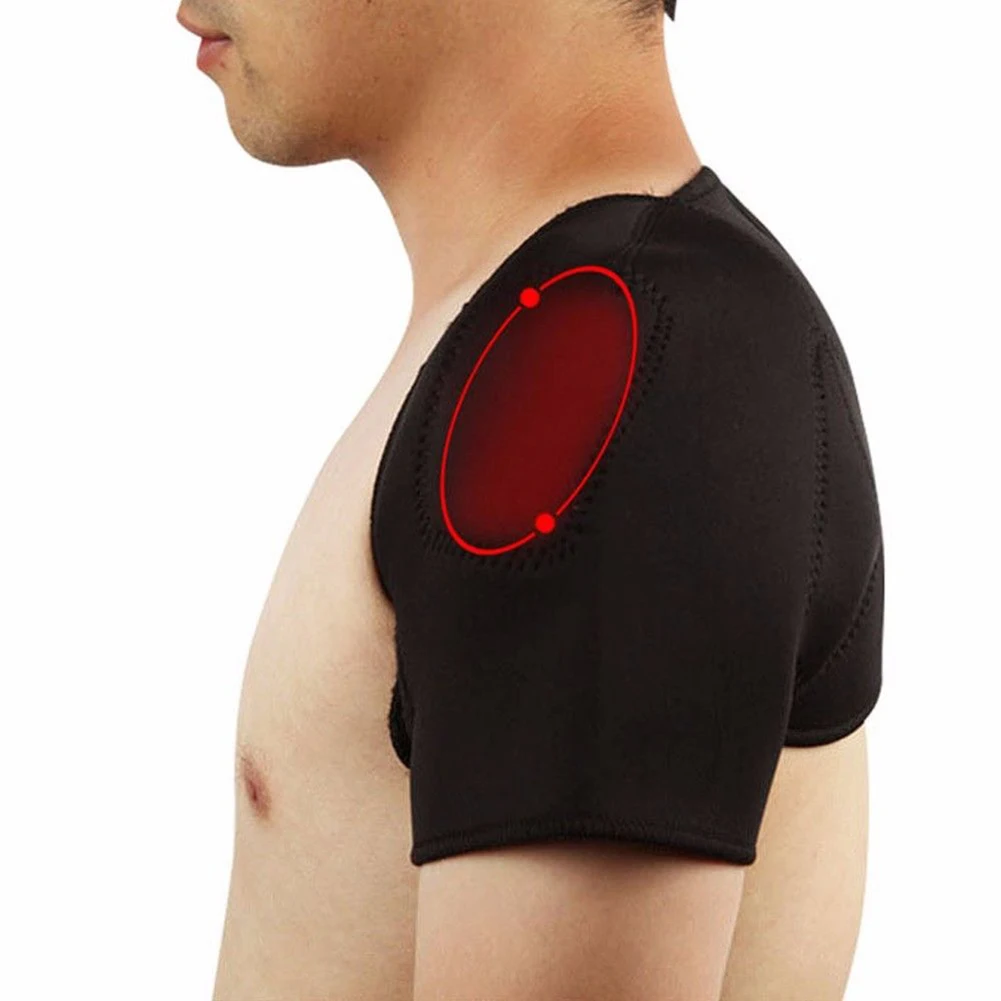 Ourmaline Selfheating Shoulder Support Massager Magnetic Cervical Frozen Pad Massage Dropshipping back support massager | Красота и