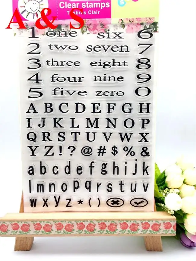 Letter And Number Transparent Clear Stamp DIY Silicone Seals Scrapbooking/Card Making/Photo Album Decoration Crafts | Дом и сад