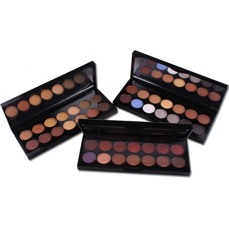 Smoky eye looking макияж Минеральные матовые тени для век палитра 14 видов цветов Набор 3