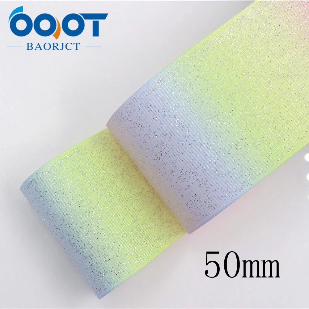 OOOT BAORJCT 1710058 38mm 5yards 10mm 10yards flash Ribbons Thermal transfer Printed grosgrain Wedding Accessories DIY handmade | Дом и сад
