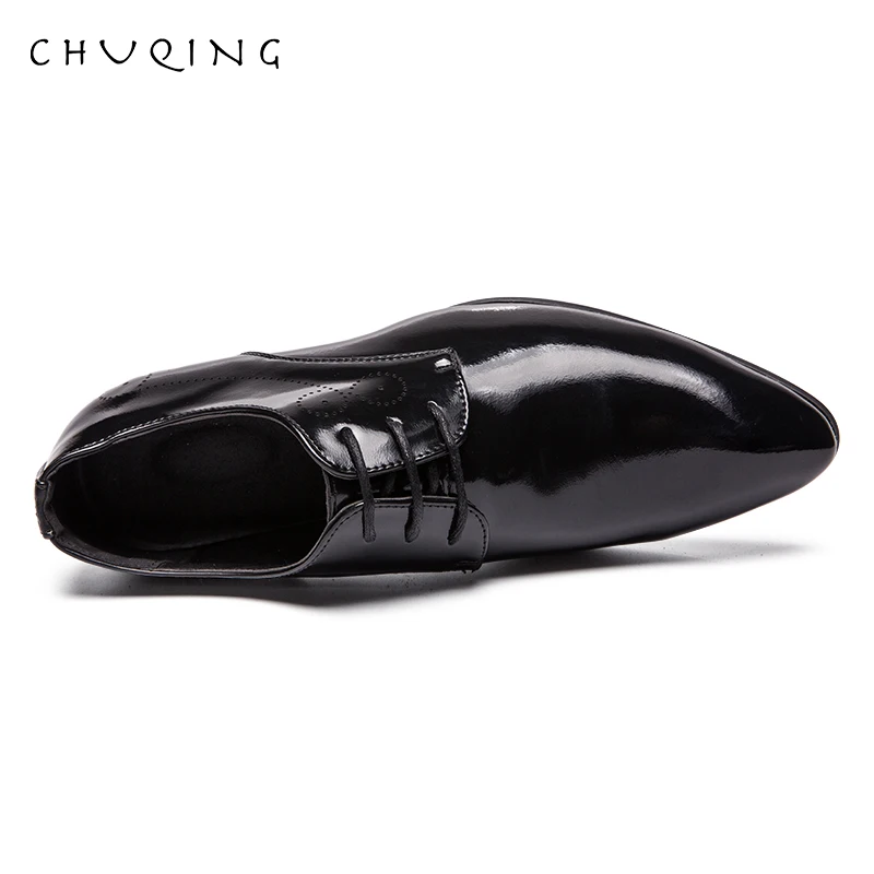 CHUQING/2019 Роскошные Мужские модельные туфли больших размеров 38-48 кожаные