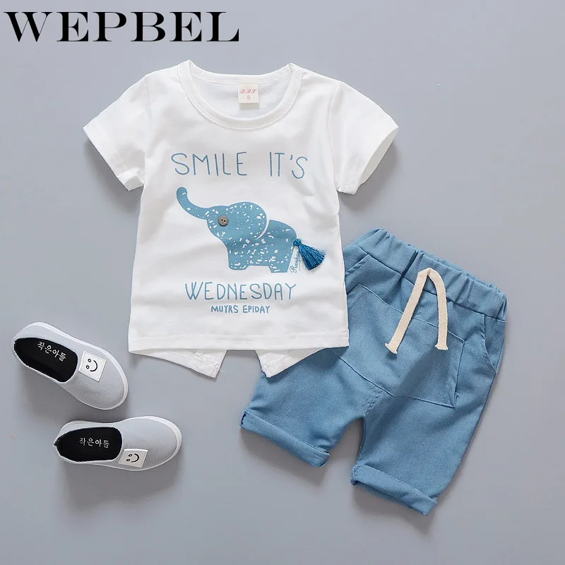 WEPBEL/комплект одежды из 2 предметов для маленьких мальчиков и девочек комплект