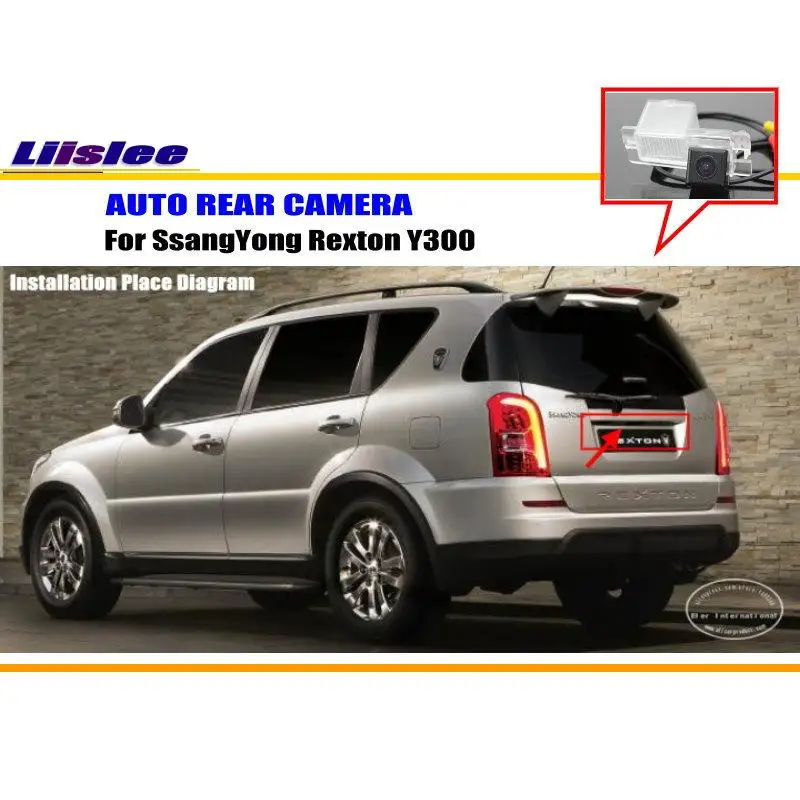 Камера заднего вида Для SsangYong Rexton Y300/Резервное копирование камера HD CCD RCA NTST