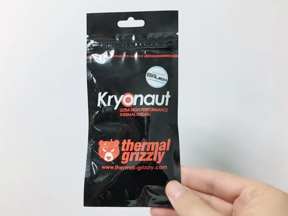 Термальность гризли Kryonaut 1 г процессор графика карты процессор GPU теплоотвод охлаждения сумка-холодильник смазка композитный смазка кремнезема