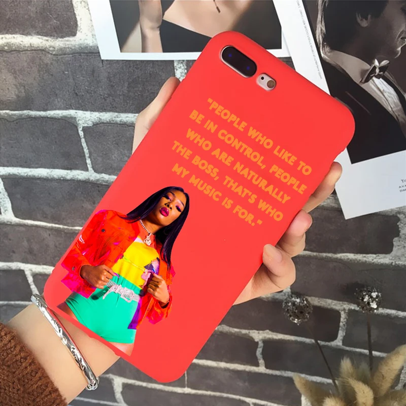 R-5612 Megan thee жеребец fever мягкий силиконовый карамельный цвет чехол для телефона для iPhone X XR XS MAX 6 7 8 plus 6s лучший дизайн корпуса - Цвет: R-5612