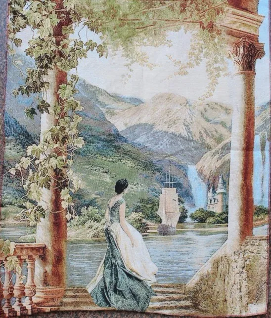 Декоративная картина Гобеленовая живопись в виде ядра модный жаккард 70*85