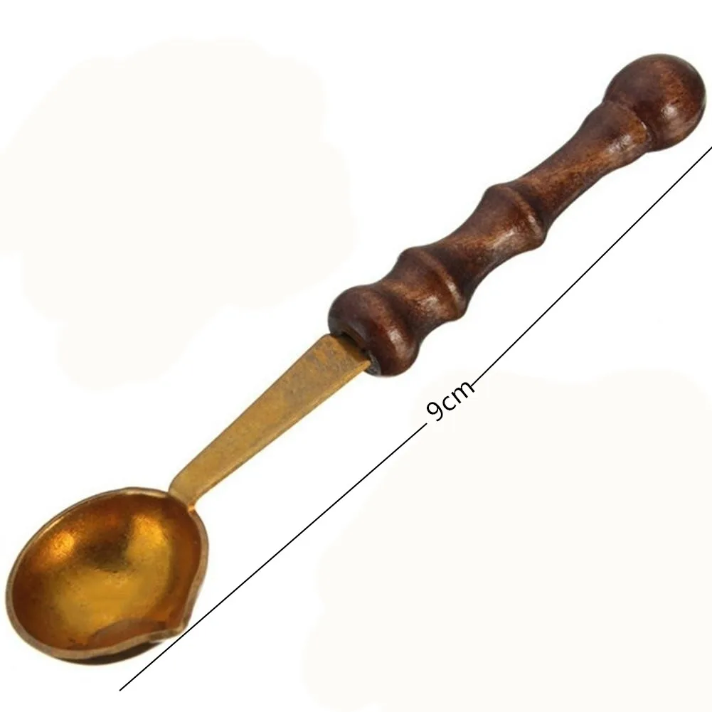 spoon Уникальная деревянная ручка Набор восковых печатей с изготавливается на заказ/поздравление для конверта Скрапбукинг приветствия восковая печать, штемпели - Цвет: spoon