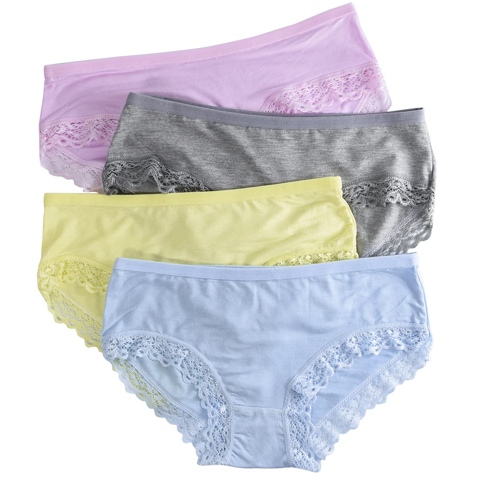 4 пакет хлопок нижнее белье для девочки до подростка малыш мягкая конфетные цвета