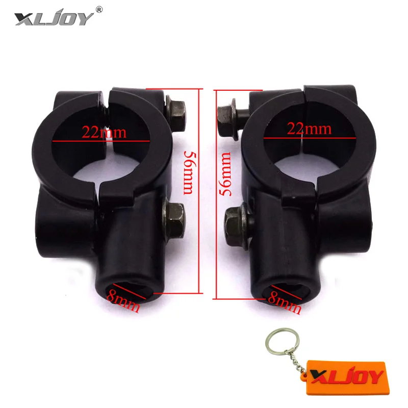 XLJOY 8 мм зеркальные крепления держатели Кронштейн зажим для руля 1/4 &quot22 руль