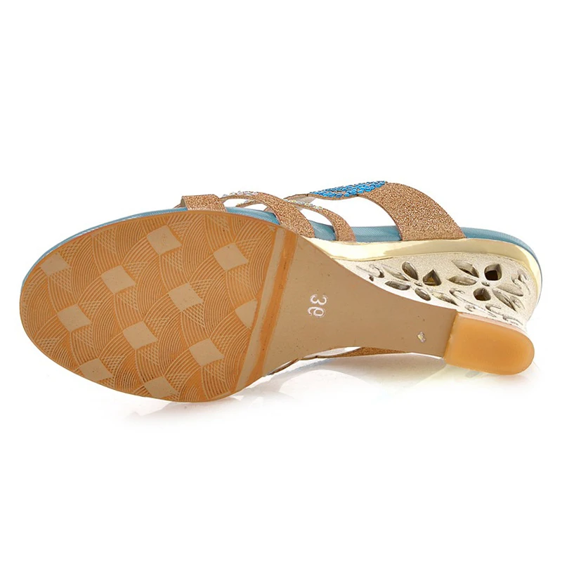 TAOFFEN/бесплатная доставка качественные босоножки на танкетке модная женская