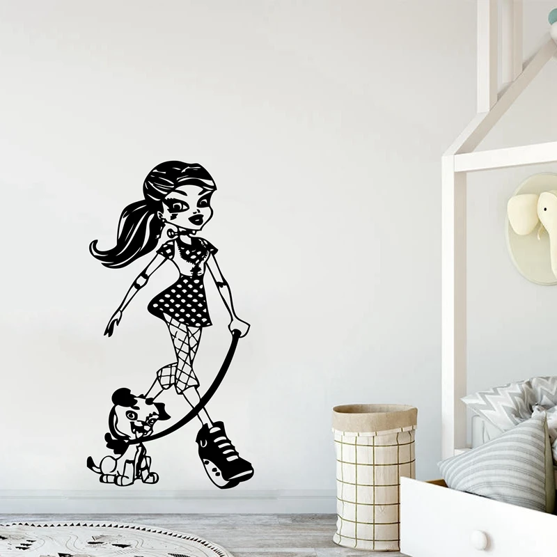 Креативная наклейка Monster High Frankie Stein большого размера виниловая на стену 60x118 см