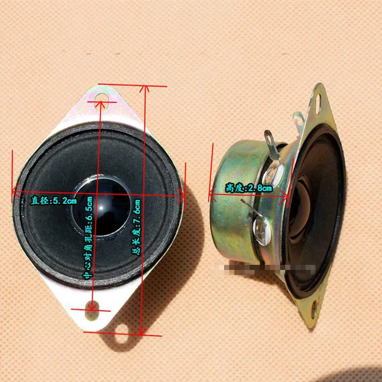 2 шт. дюйма 8 Ом 10 Вт динамик ВЧ в магнитном louderspeaker Car Audio шкаф колонка 52 мм труба