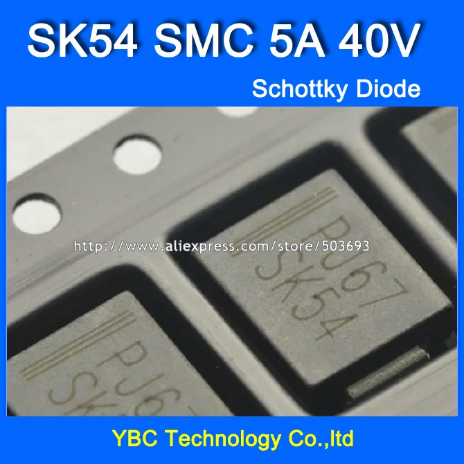 Диод Шоттки SK54 SMC 20 шт./лот 5 А/40 в | Электронные компоненты и принадлежности