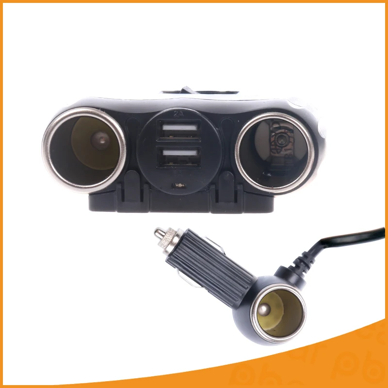 3 way 2 USB Автомобильное Зарядное устройство водить авто розетки прикуривателя