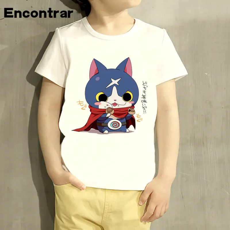 Для маленьких мальчиков/девочек Yo Kai Watch Дизайнерская футболка с рисунком героев
