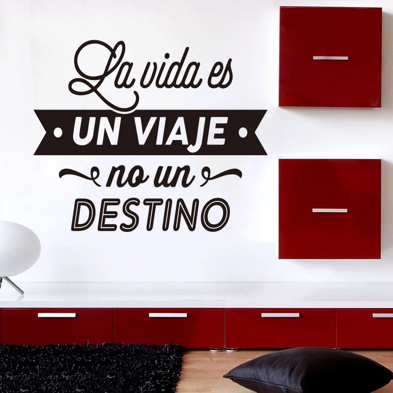 Виниловая наклейка на стену с испанским изображением идеального момента Сейчас