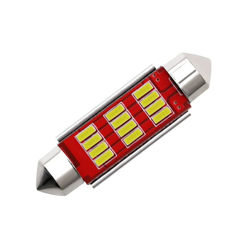 1x гирлянда светодиодная 31 мм 36 39 42 C5W C10W 4014 SMD Canbus без ошибок Внутренняя купольная