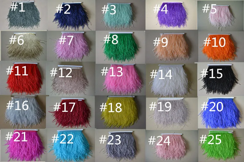 Бесплатная доставка 1 ярд 8 10 см черная Женская Страусиная юбка с бахромой