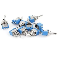 50pcslot machinery ac 125v6a 250v3a spdt on off on self lock 3 positions car latching mini toggle switch mts 103