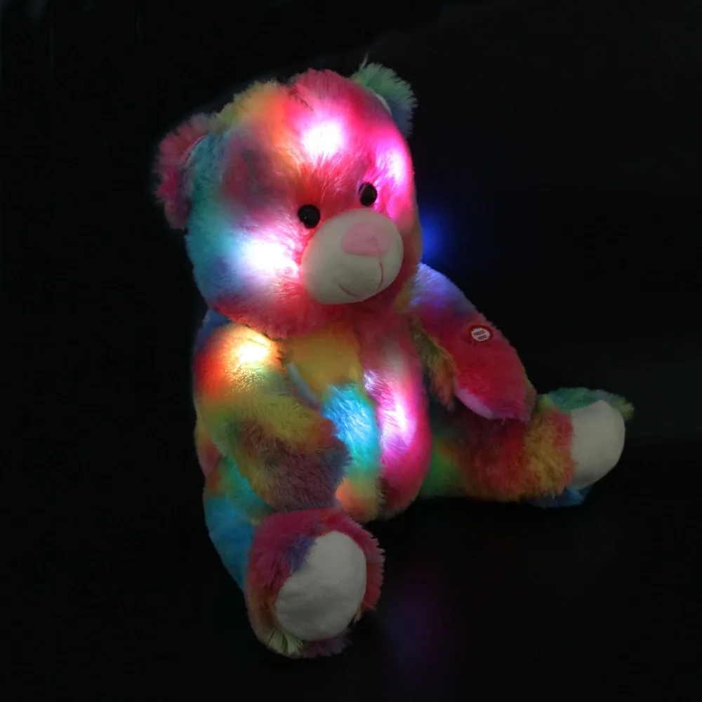 Прямая поставка 30 см светящийся плюшевый мишка креативный Индуктивный