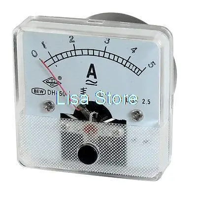 

Class 2.5 AC/DC 0-5A Current Test Amperemeter Panel Meter Gauge