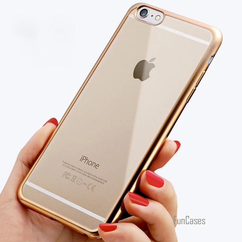 Ультратонкий кристально прозрачный чехол для Iphone 7 7Plus 6 6s Plus 5 5S SE капа Fundas мягкий