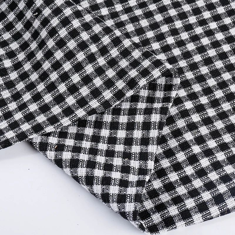 50x150cm Polyester-cotton Linen Fabric Jacquard Check Lattice DIY Material For Bag Home Deco WZ02 | Дом и сад