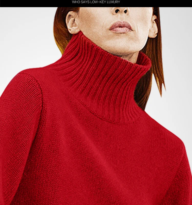 2018 New Autumn Winter Fashion Women Sweater Solid Color Loose Turtleneck Pullovers Female Long Sleeve Casual Sweaters C2530 | Женская