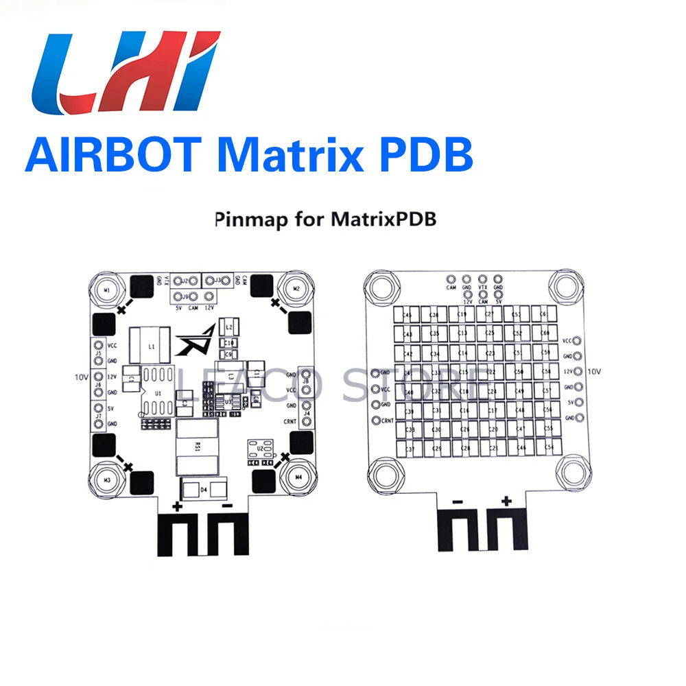 Датчик тока AIRBOT 2x BEC PDB с конденсаторами мкФ улучшает производительность ESC и