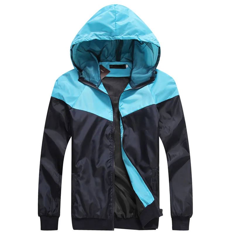 TANGNEST Новое поступление мужская куртка 2018 модная повседневная тонкая с капюшоном