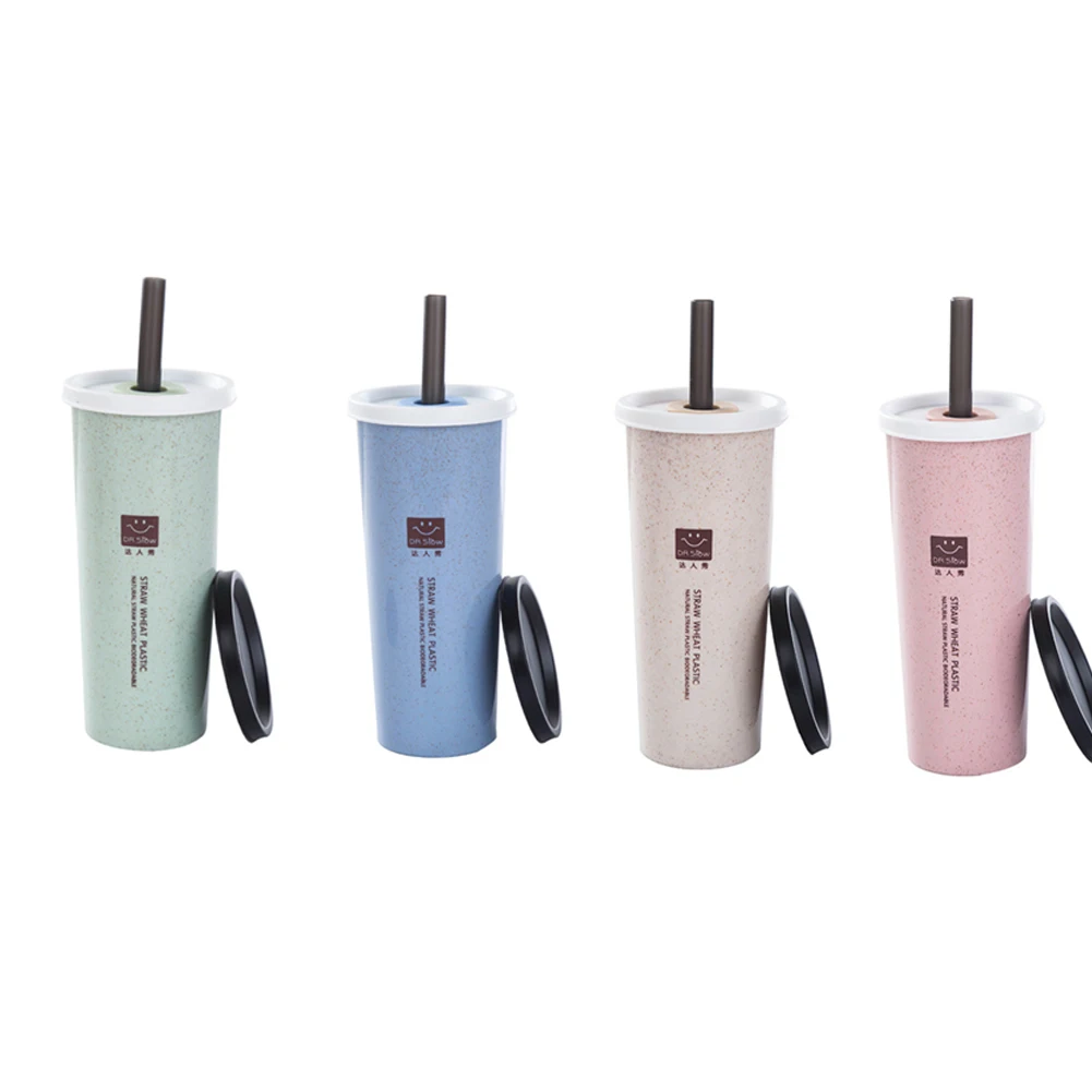 Кофейные чашки 470 мл Пшеничная солома многофункциональная пластиковая бутылка